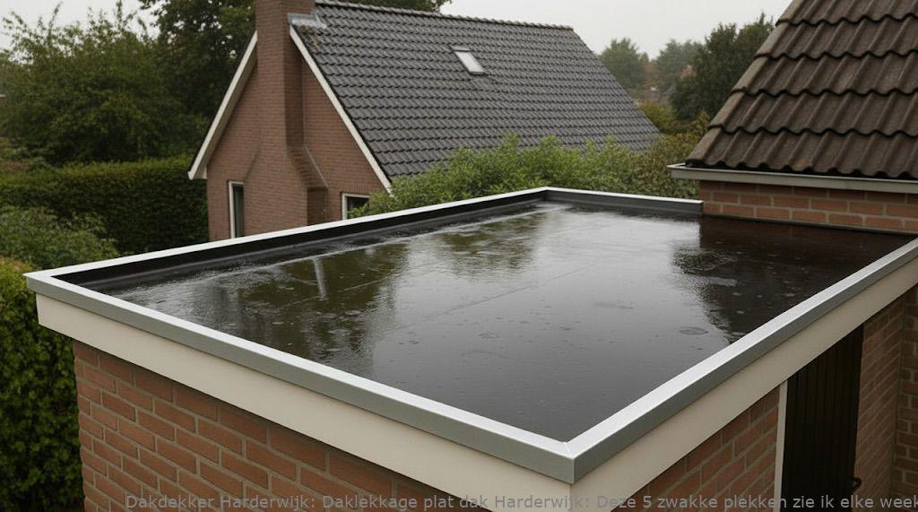Daklekkage plat dak Harderwijk: Deze 5 zwakke plekken zie ik elke week